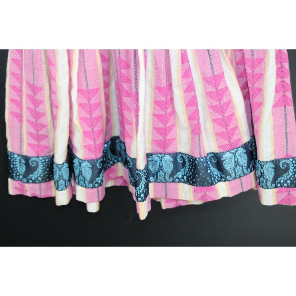 MATILDA JANE PLATINUM SLEEVELESS FLORAL AT THE TOP SEAHORSE RIBBON TRIM SIZE 6 - Picture 4 of 8